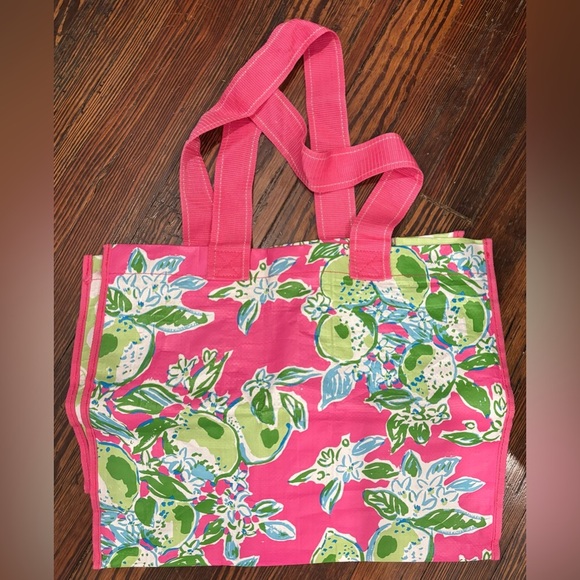 Lilly Pulitzer Pink Lime Reusable Tote Bag - Picture 1 of 5